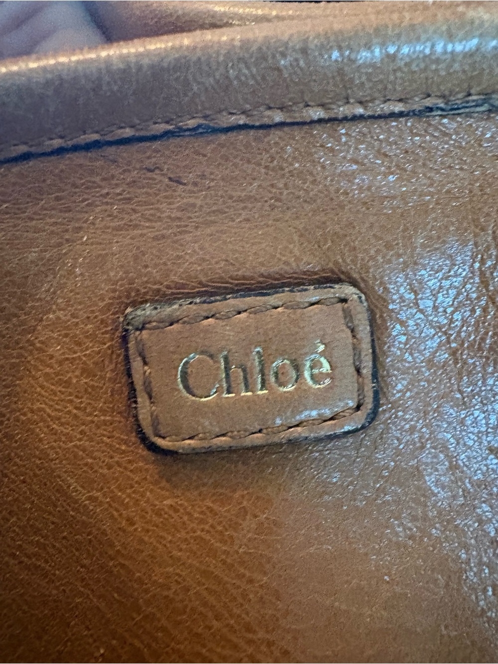 Chloe Ethel Lambskin Leather Bag with equestrian scarf - Picture 11 of 17